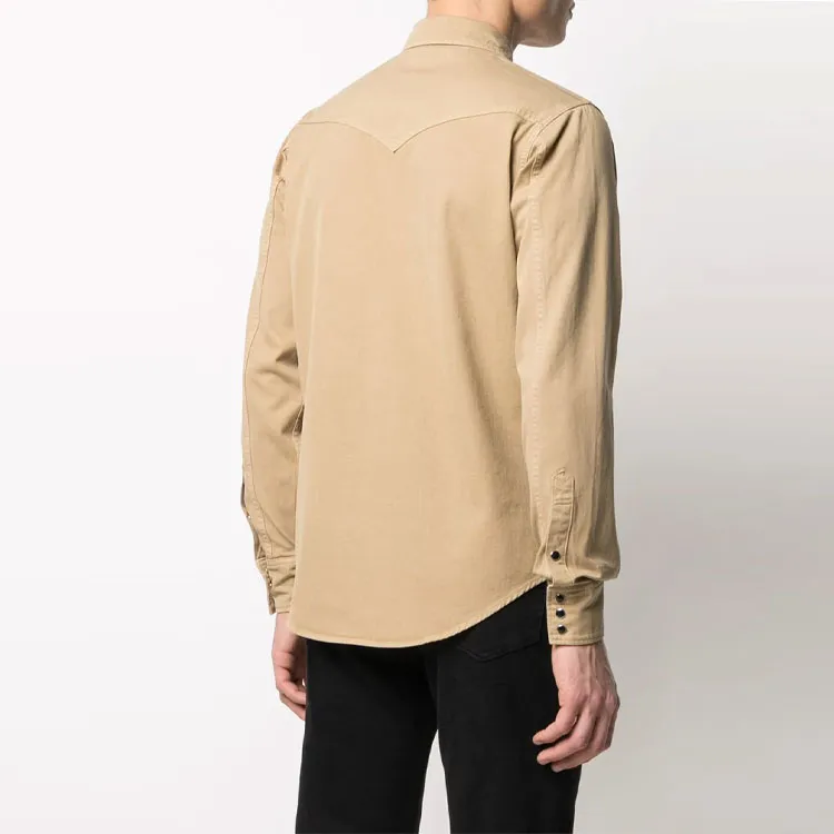 SAINT LAURENT Denim Western Shirt-5