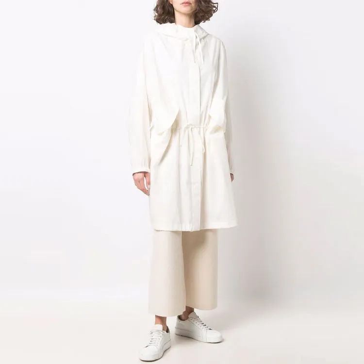 JIL SANDER Trench Coats Women's White-2