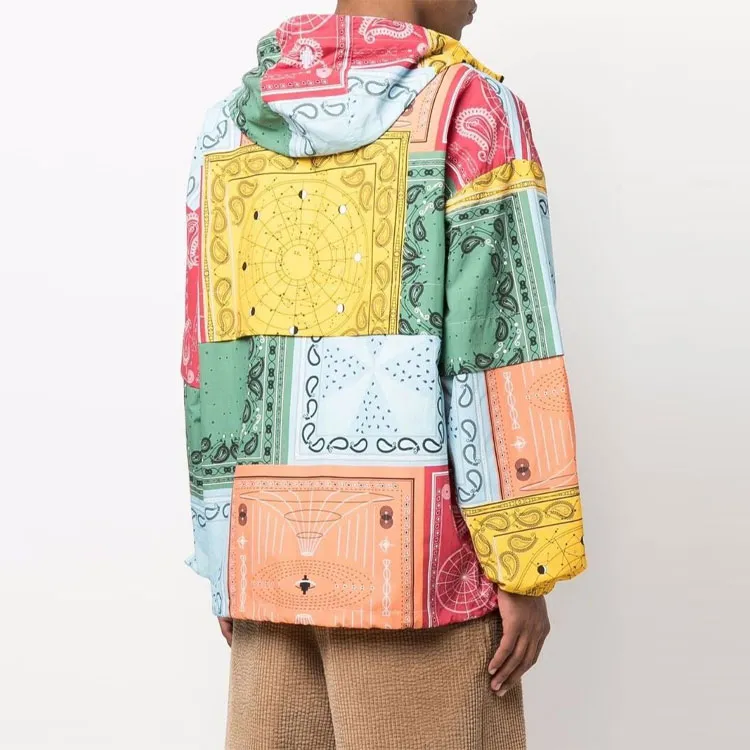 Marcelo Burlon Patchwork Designed Hooded Jacket-3