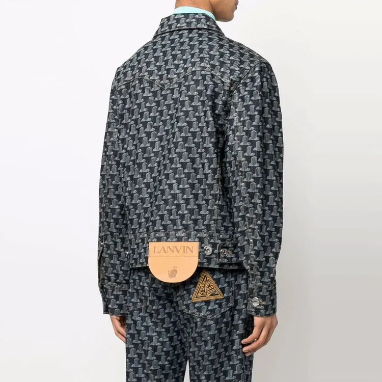 Lanvin SS22 Denim Jacket Men's Blue-4