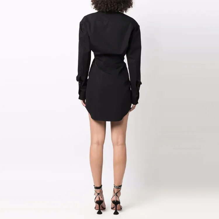 Alexander Wang Fitted Buttoned Mini Shirt Dress-3