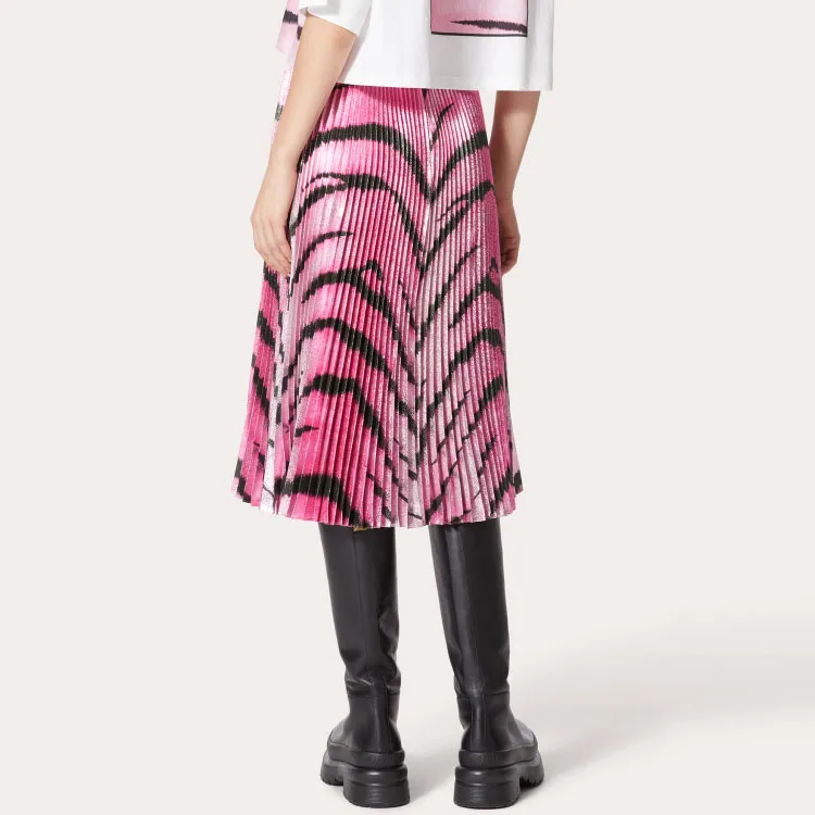 Valentino SS22 Casual Long Skirt Women's Pink-2