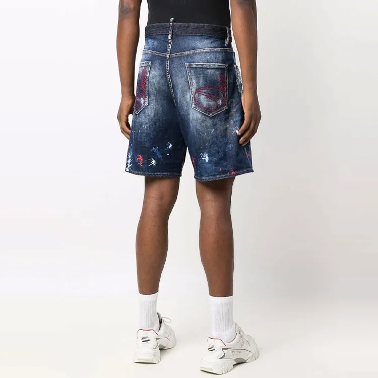 DSQUARED 2 Denim Shorts Men Blue-3