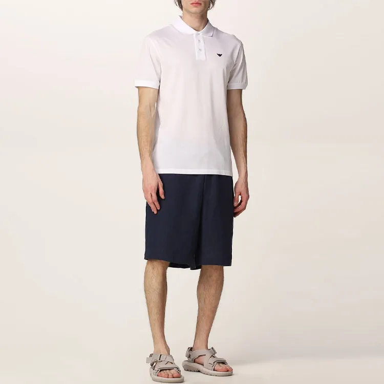 EMPORIO ARMANI Mercerised Piqué Polo Shirt With Micro Eagle-3
