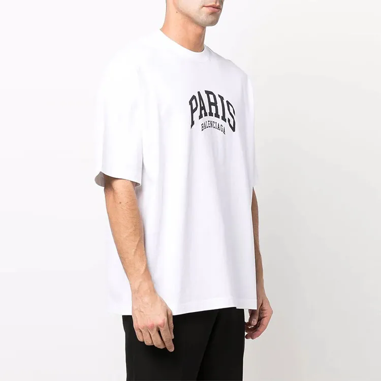 Balenciaga Mens Cities Paris Medium Fit T shirt-4