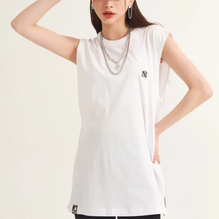 MLB Mlb Base Logo Tank Tops Unisex White-3