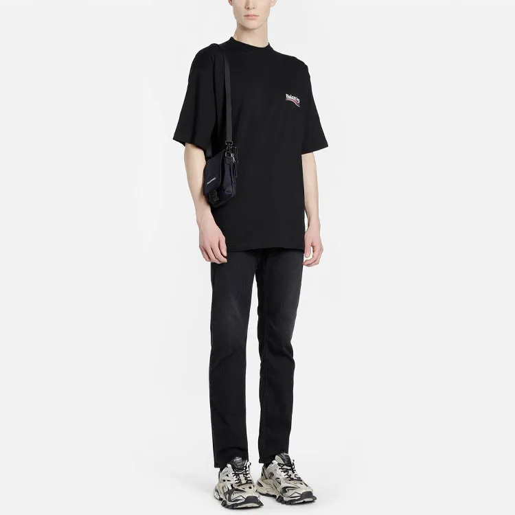 Balenciaga Logo Print T Shirt-4