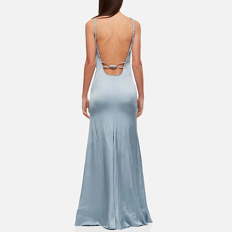 Jacquemus Sleeveless Dresses Women's Blue-2