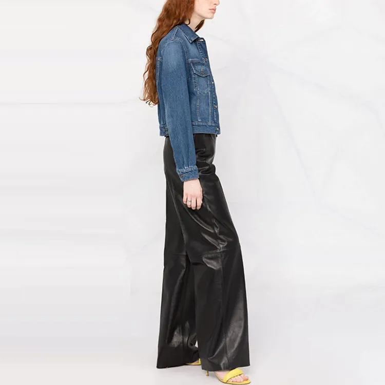 MOSCHINO Denim Jackets Women's Blue-3