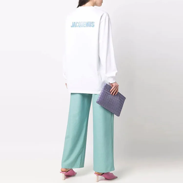 Jacquemus Le T shirt Gelo Pool Logo L/S T shirt-3