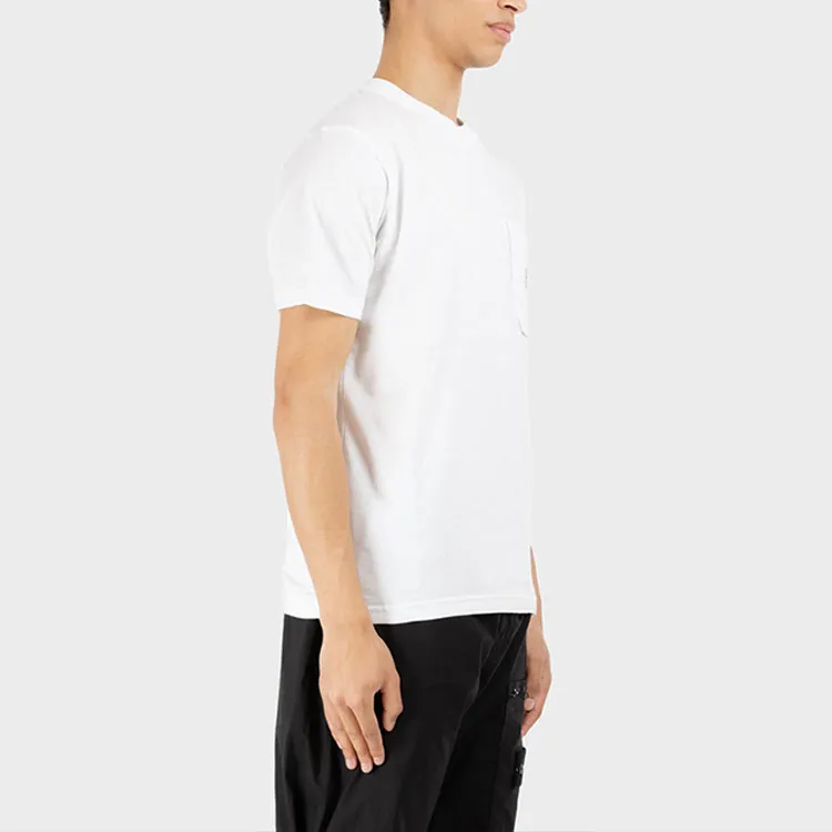 STONE ISLAND T Shirts Men White-4