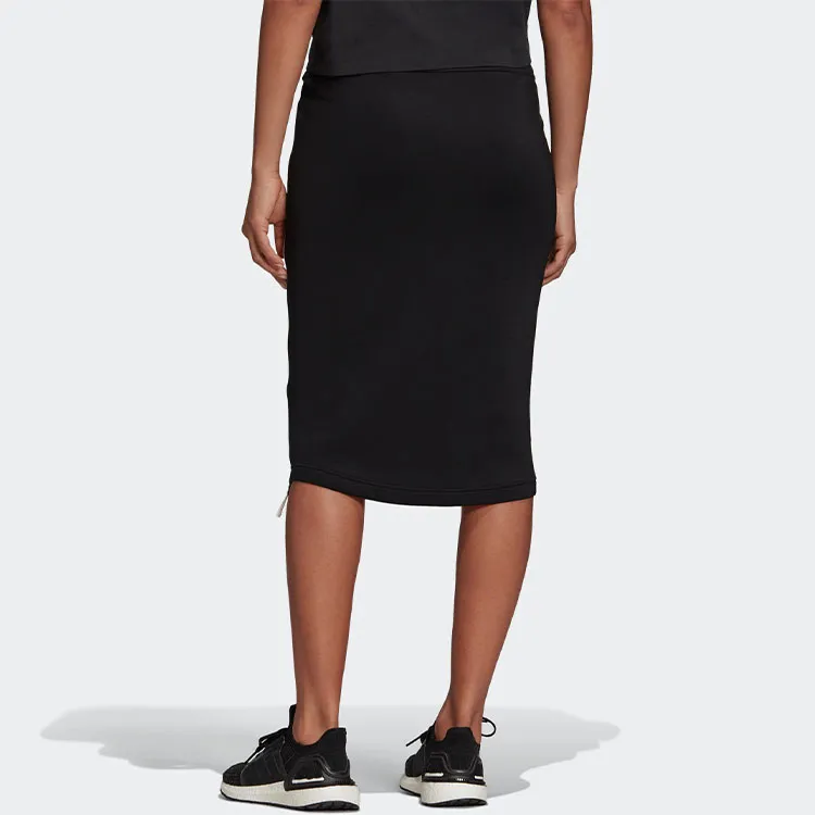 Adidas Casual Long Skirts Women's Black-4