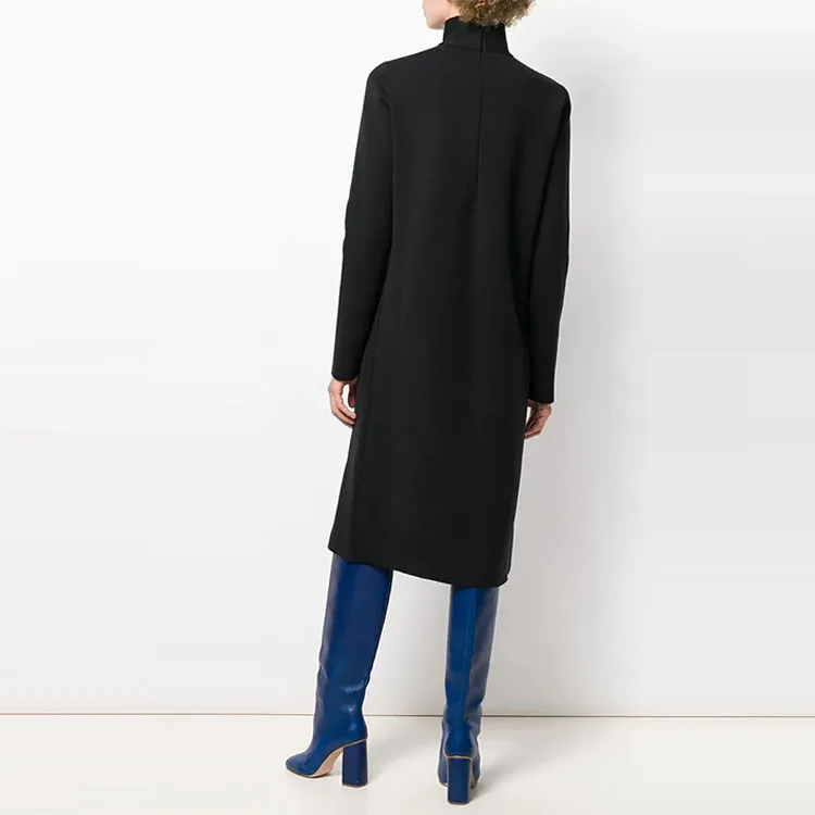 Bottega Veneta Long Sleeved Dresses Women's Black-4