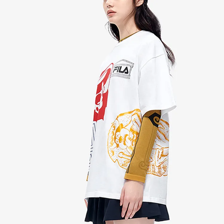 FILA FUSION ARIES Collaboration Collection T-Shirt Unisex Standard White-4
