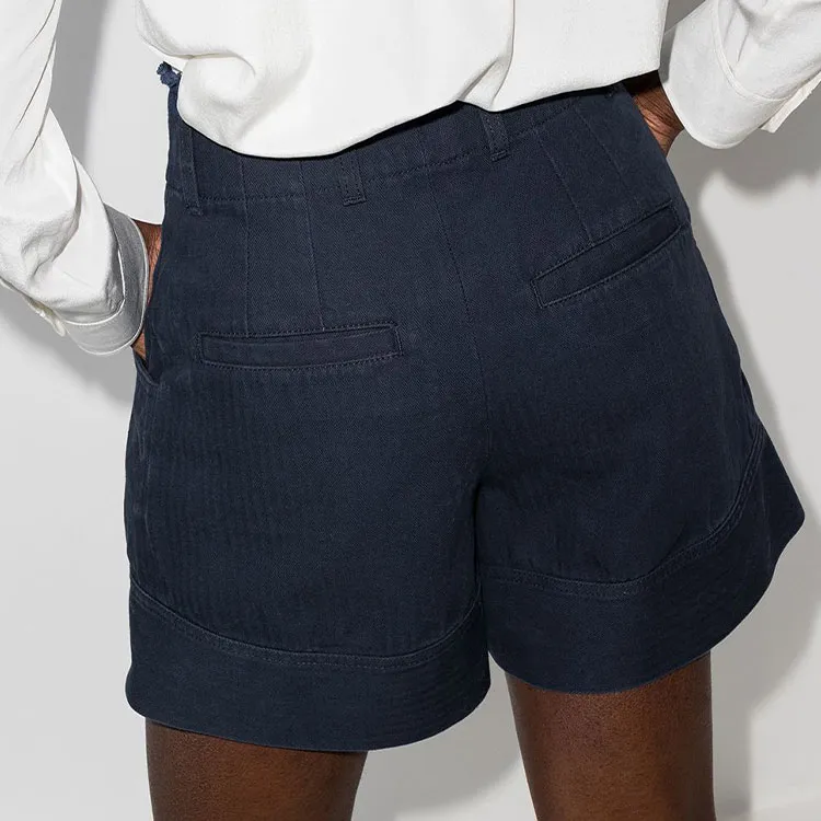 Chloé Denim Shorts Women's Blue-3