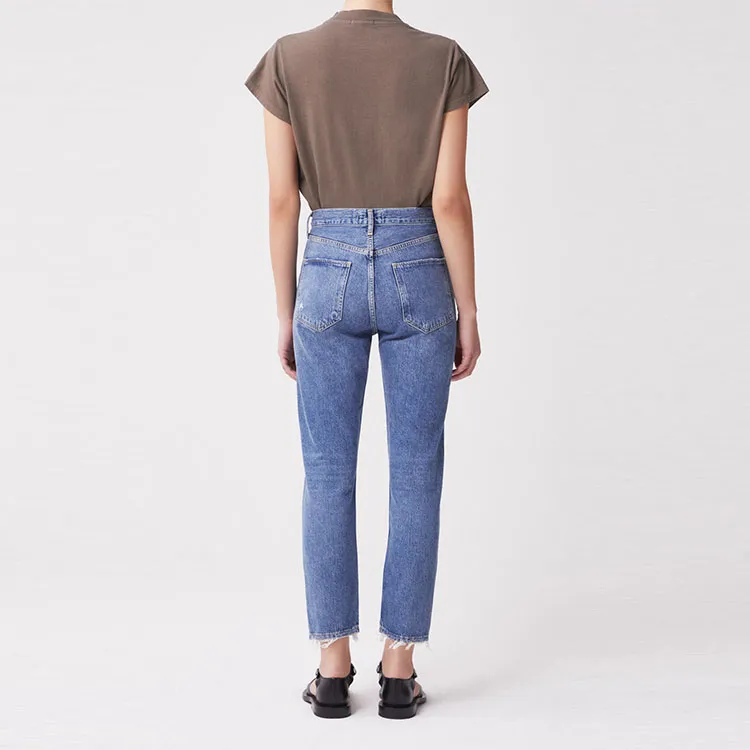 AGOLDE Riley Crop 'Silence'-4