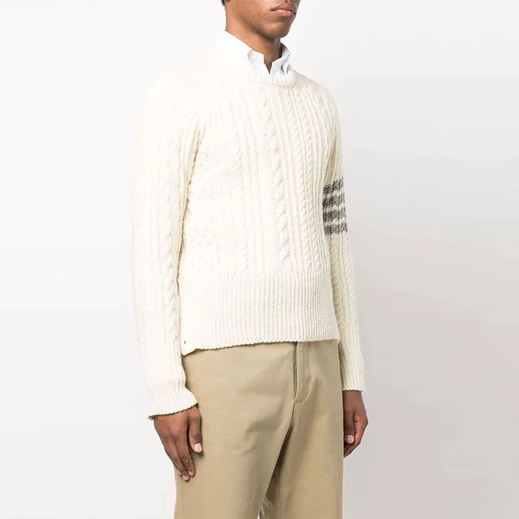 THOM BROWNE Sweaters Men Beige-3