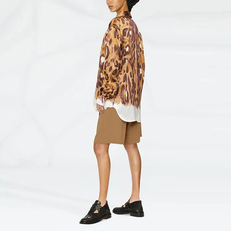 MARNI Wild Bunch Printed Satin Long Shirt-3