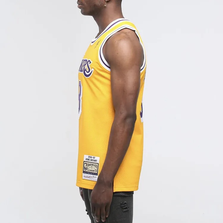 Mitchell & Ness Basketball Jerseys Men's Yellow-4