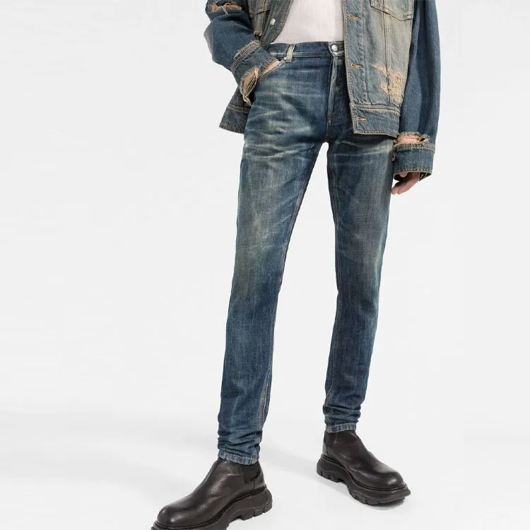 BALMAIN Slim Cut Faded Jeans-3