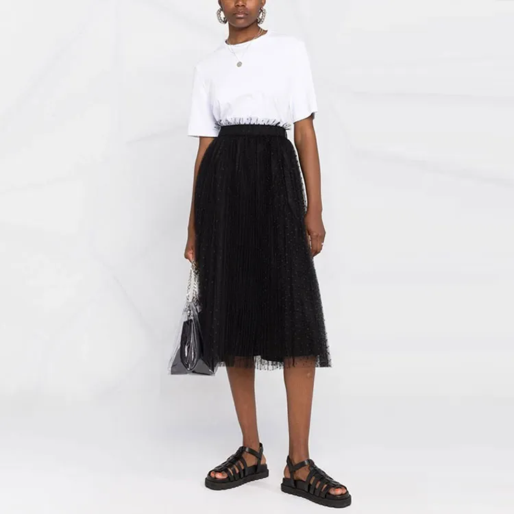 RED VALENTINO Casual Long Skirts Women's Black-1