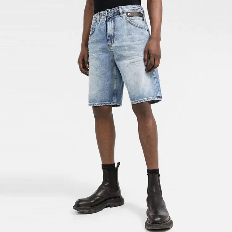 Neil Barrett Denim Shorts Men Blue-3