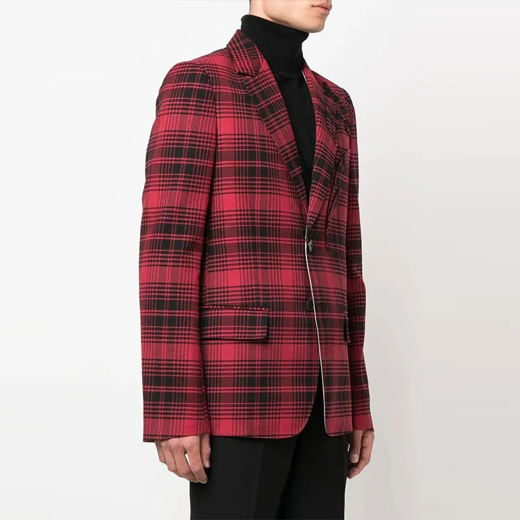 Valentino SS22 Business Suit Coat Men's Red-3