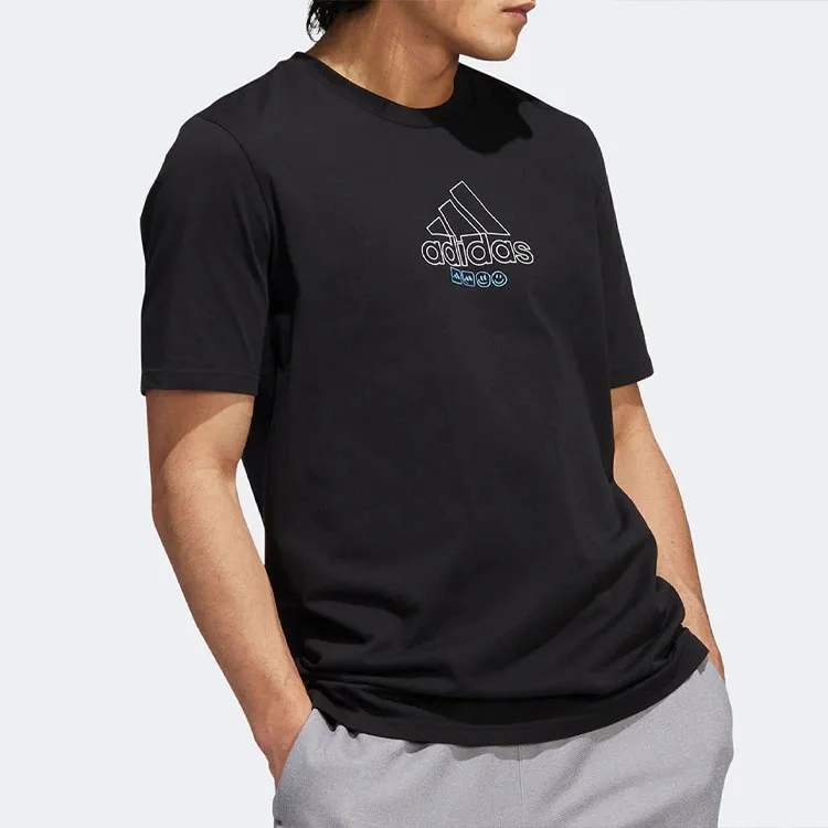 Adidas T Shirts Men Black-3