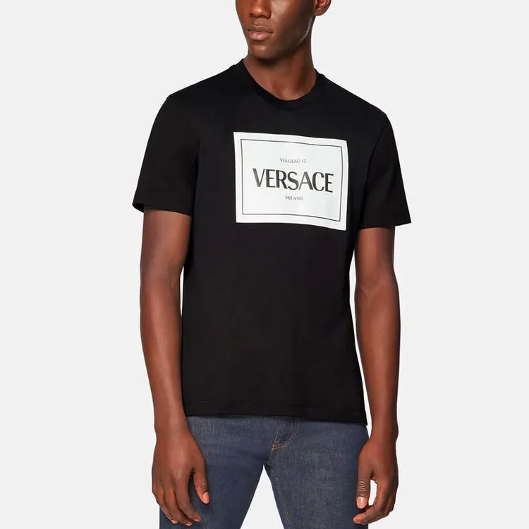 VERSACE T Shirts Men Black-3