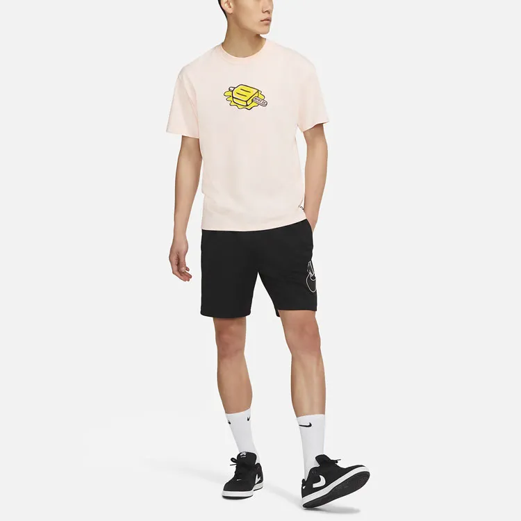 Nike SB Drop Shoulder Sleeve T-Shirt Men's Pink-2