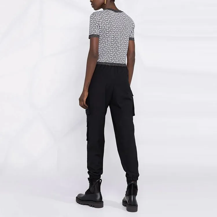 BALMAIN SS22 Sweater Women's Black White-2