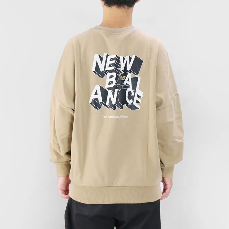 New Balance Sweatshirts Men Khaki-4