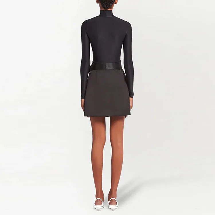PRADA FW21 Casual Short Skirts Women's Black-2