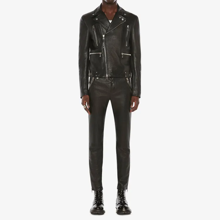 Alexander McQueen Zip Up Biker Jacket-2
