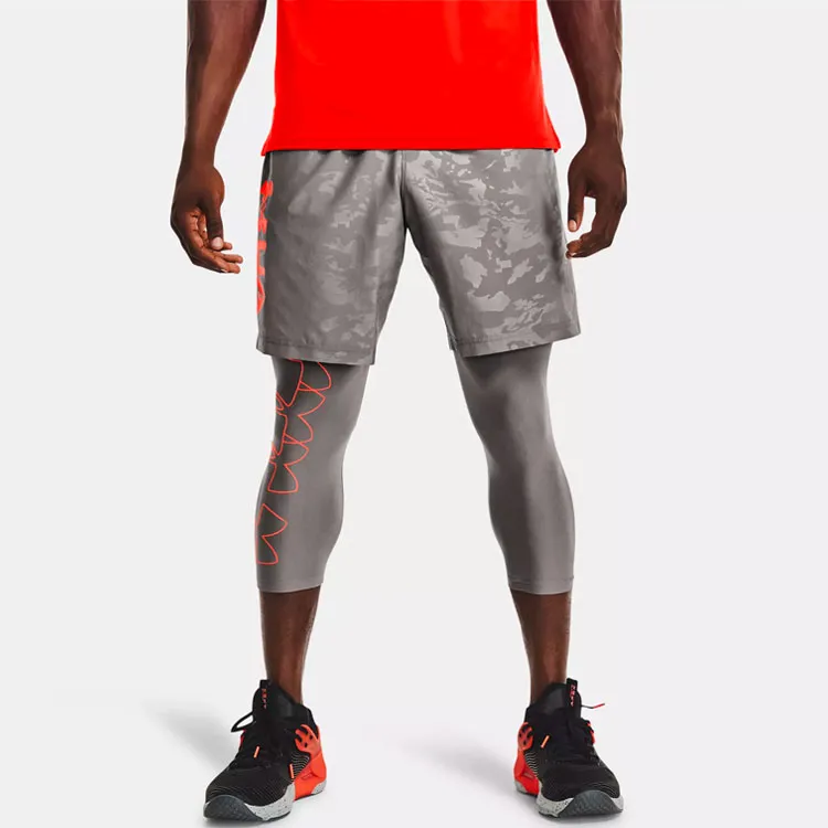 Under Armour Woven Collection Basketball Shorts Men's Gray-2