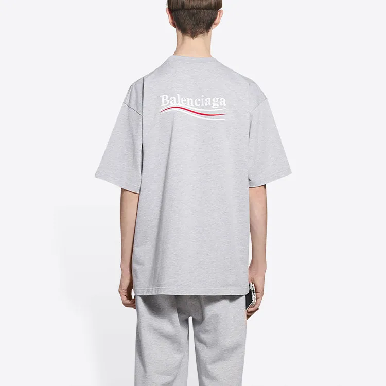 Balenciaga T Shirt Men's Light Gray-3
