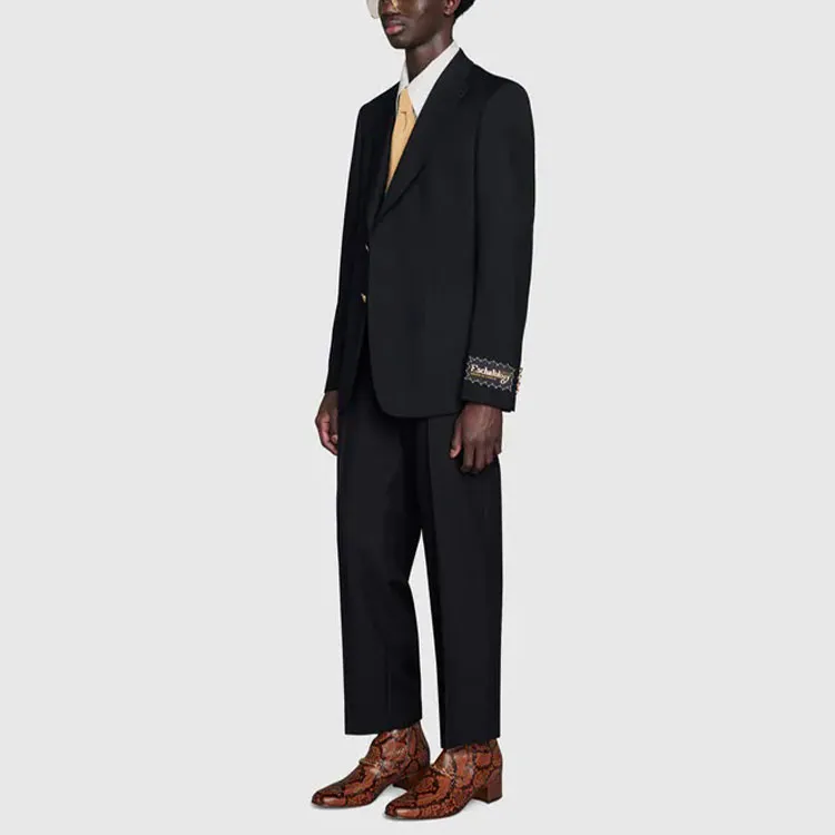 GUCCI Business Suits Men Black-3