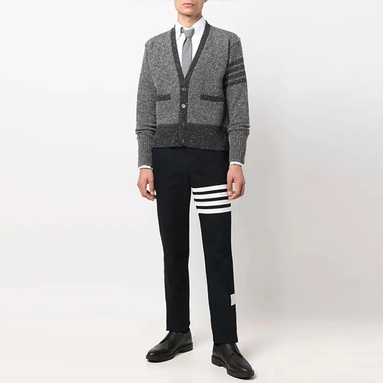 THOM BROWNE 4 Bar Unconstructed Chino Trousers-3