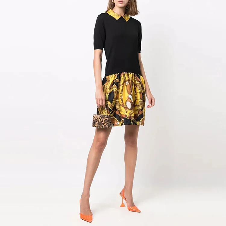 MOSCHINO Short-Sleeved Dresses Women's Black-2