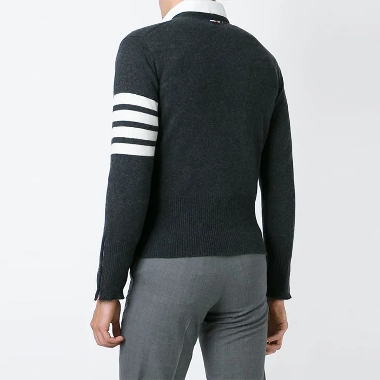 THOM BROWNE 4 Bar Stripe Cardigan-3
