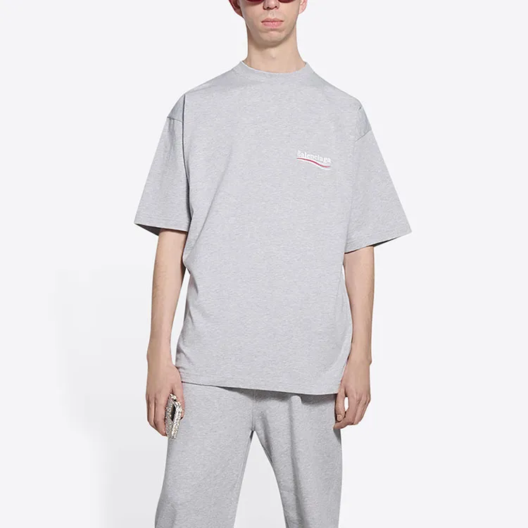 Balenciaga T Shirt Men's Light Gray-2