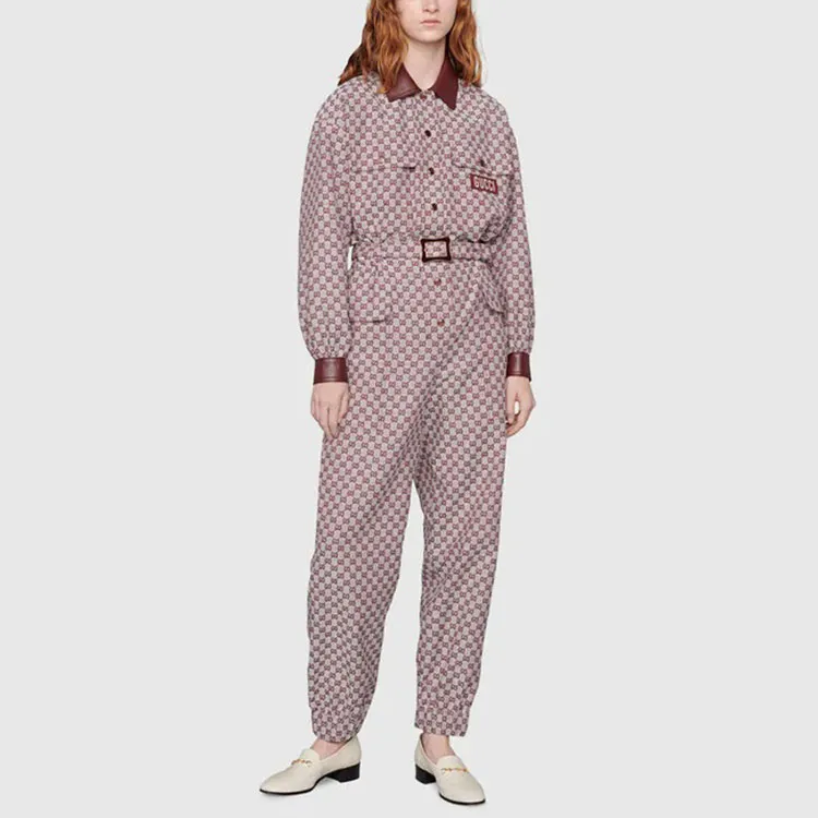 GUCCI Jumpsuits Women's Burgundy-1