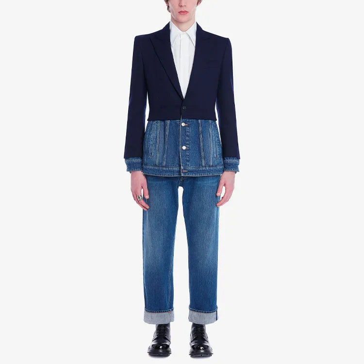 Alexander McQueen FW21 Jackets & Coats Men's Marine Blue-1
