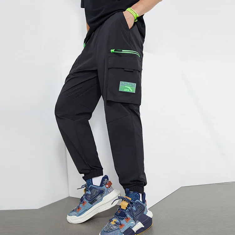 ANTA Cargo Pants Men Black-7