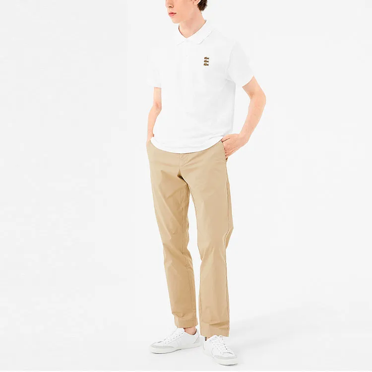 LACOSTE Polo Shirts Men White-2