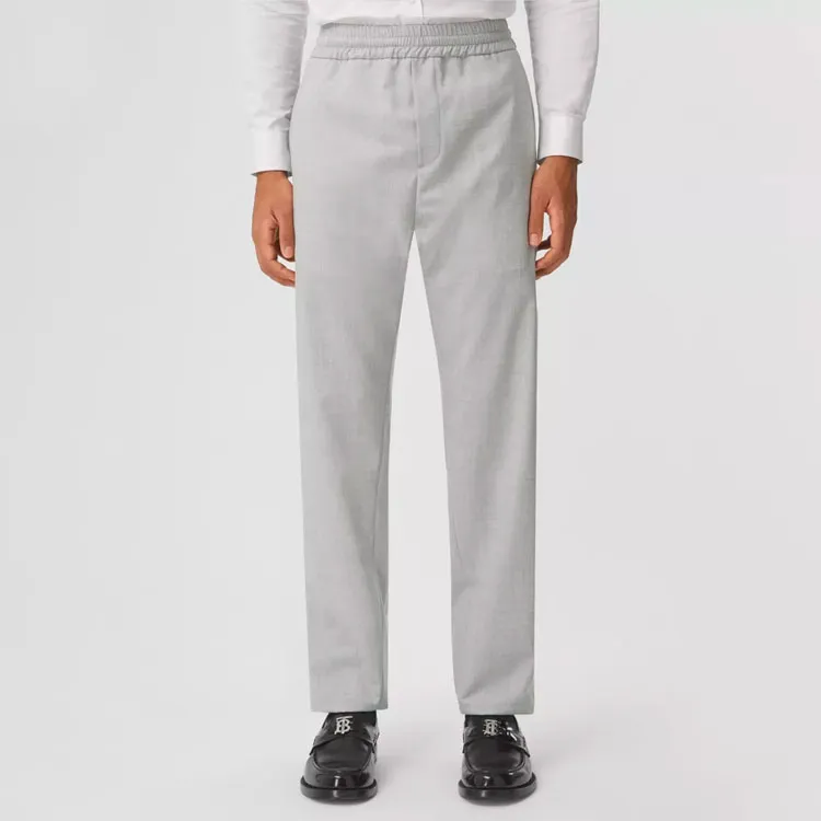Burberry Knitted Sweatpants Men Taupe Heather Gray-3