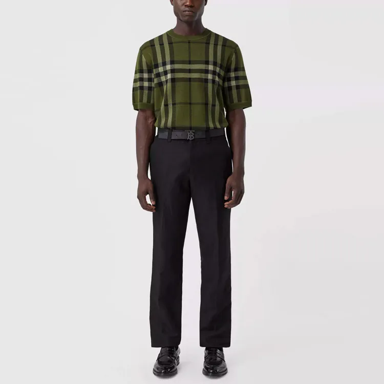 Burberry T-Shirts Men Green-2