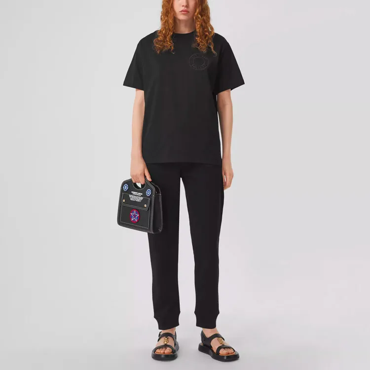 Burberry T Shirts Women's Black-1