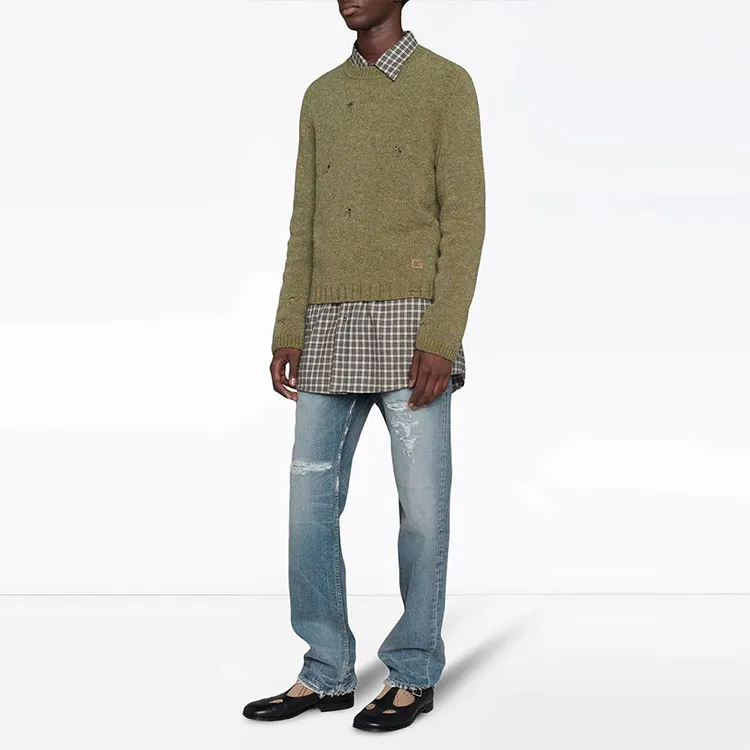 GUCCI Eco bleached Organic Denim Jeans-3
