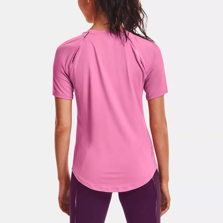 Under Armour Raglan Sleeve T Shirt Women's Pink-4
